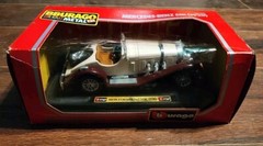 BBURAGO DIE-CAST MODEL CAR MERCEDES-BENZ SSK (1928} – CREAM/BROWN – BNIB