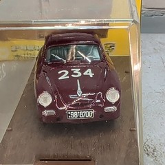 Brumm Porsche 356 Mille Miglia 1952 Unisex 1/43 Burgundy Good r120 Serie Oro