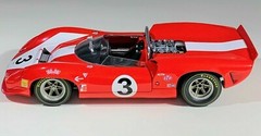 Race Car Le mans Hot Rod Built Metal Model Promo Carousel Red1:18 24 12 55 57