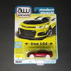 CHASE Auto World Modern Muscle 2019 Nickey Chevy Camaro ZL1 1LE ULTRA RED