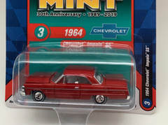 N62 Racing Champions MINT RC010B 1964 Chevrolet Impala SS Ember Red w White INT
