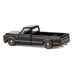 1/64 1972 Chevy C10 Lowrider, Black Bronze, GL Lowriders S7
