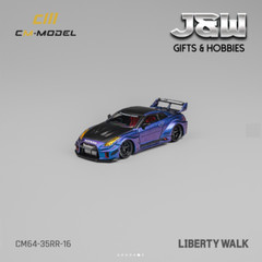 CM Model Nissan LBWK Super silhouette 35RR Chameleon with Carbon Hood 1/64