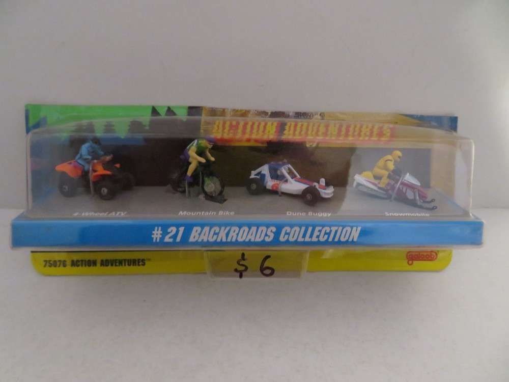 Galoob Micro Machines #21 Backroads Collection ATV Snowmobile 1993 Cut Card
