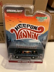 Greenlight Hobby Exclusive Keep on Vannin’ 1977 Dodge B-100 van