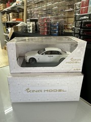 ROLLS ROYCE GHOST SECOND GEN SERIES II WHITE 1/64 DIECAST CAR BY KING MODEL KM
