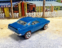 Hot Wheels ‘69 Pontiac Firebird #100 HW ‘06 Red Lines 5/5 Blue Loose VHTF!