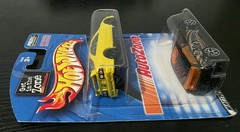 ☀️ 2002 Hot Wheels 2 Pack Autozone Honda Civic SI Yellow RaRe ☀️
