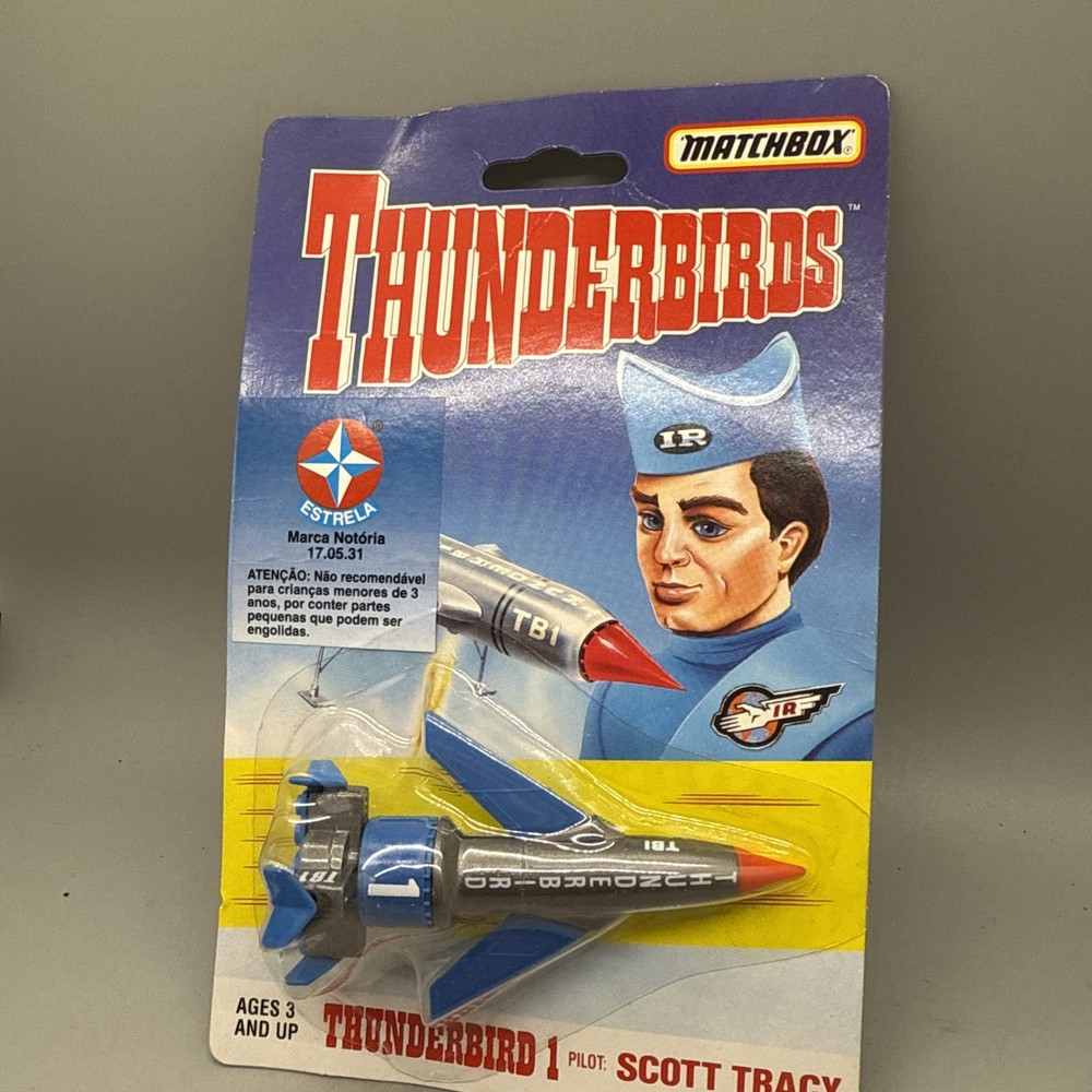 Vintage 1994 Matchbox Thunderbird 1 Pilot Scott Tracy Diecast Rocket Ship
