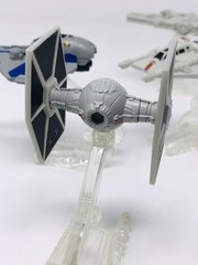 Hot Wheels Star Wars Die-cast Starship Lot Of 4 With Flight Stands