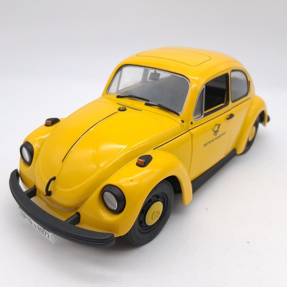 RARE Revell 1:18 VW Beetle Käfer Deutsche Bundespost Yellow Diecast Car 2001