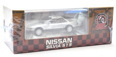 BM Creations Nissan Silvia S13 – Silver/Grey – LHD 1:64 Diecast Car 64B0299