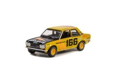 1973 DATSUN 510 4-DOOR SEDAN #166 “BRE” 1/64 scale DIECAST CAR GREENLIGHT
