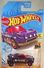 2019 Hot Wheels #42 Baja Blazers 5/10 HI BEAM Purple Variant w/Red 5 Spoke Wheel