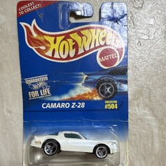 Hot Wheels 1996 White Camaro Z-28 Black Base 3SP Wheels