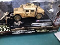 FORCES OF VALOR: US M1036 HMMWV W/TOW- Humvee, Kuwait 1991, 1/32, “81002”