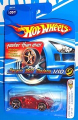 Hot Wheels 2005 First Editions X-Raycers #51 Ferrari 360 Modena Clear Red w FTEs