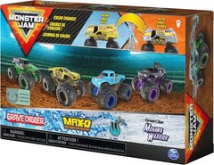 Official Monster Truck Collection, 4-Pack, 1:64 Scale//