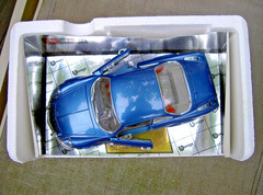 VINTAGE 1:16 BURAGO 3001 RENAULT ALPINE A110 1600S 1971 BLUE 1/16