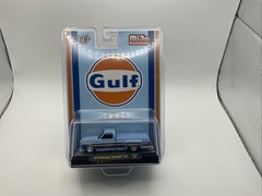 🔥 M2 Machines 1978 Chevrolet Silverado C30 GULF Blue MJS86 25-21