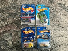 Lot of 4 Hotwheels Diecast Cars New in Unopened Packages