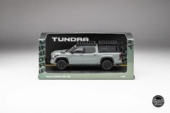 DiecastTalk Exclusive 1/64 Toyota Tundra TRD PRO Lunar Rock with accessories