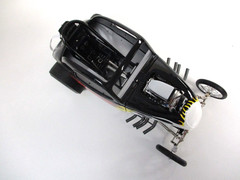 ACME – FIAT ALTERED DRAGSTER / DRAG CAR (BLACK / FLAMES) – 1/18 DIECAST