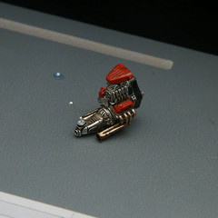 1/64 Scale Detailed Engine Assembly Diecast Model for Garage Diorama