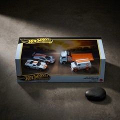 Hot Wheels Premium Diorama Gulf Box Set McLaren F1 GTR Ford GT40