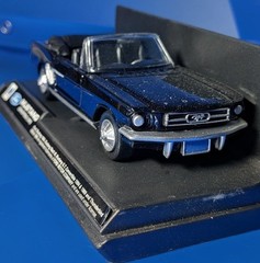 ** New-Ray 1:43 1964 Diecast BLACK Mustang Convertible With Case