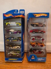 Hot Wheels Fireball & Cyborg Assault 5-Car Pack 2000, 2004