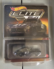 Hot Wheels Elite 64 Mercedes Benz 300SL 1/64 Car – Gray (HNG51)