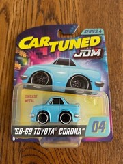 CarTuned Series 4​ JDM 1968-69 Toyota Corona Blue 1/64 Free Shipping