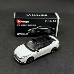 Bburago 1:64 LYNK&CO 07 EM-P Alloy Diecast Car Model Toy Vehicle Collection Gift