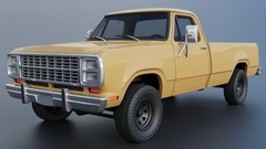 3d printed Dodge Power Wagon W150 1979 model car collectible replica