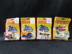 MATCHBOX 4 No 15 Fork Lift No 25 Atlas No 2 S2 Jet No 69 Willys Street Rod 1980s