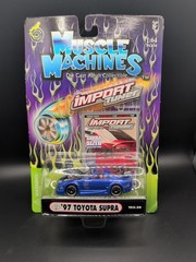 Muscle Machines Import Tuner 1997 Toyota Supra Blue 1/64 Diecast Car T02-30 MOC