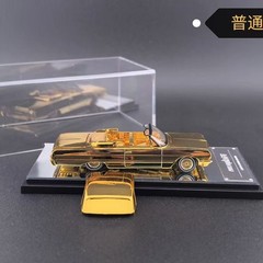 （Pre sale）Fine Works64 1/64 Gold West Coast Impala Low Rider Diecast Model Car