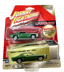 Johnny Lightning 1969 Camaro SS with storage tin pro collector (Package Damage)