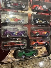 Hot Wheels Decades 1900-2000 Tin Car Set 10 Cars Drag Bus New Sealed