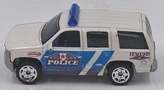 Matchbox White ’97 Chevy Tahoe Police MB30-I24 1:67 Diecast Loose NM