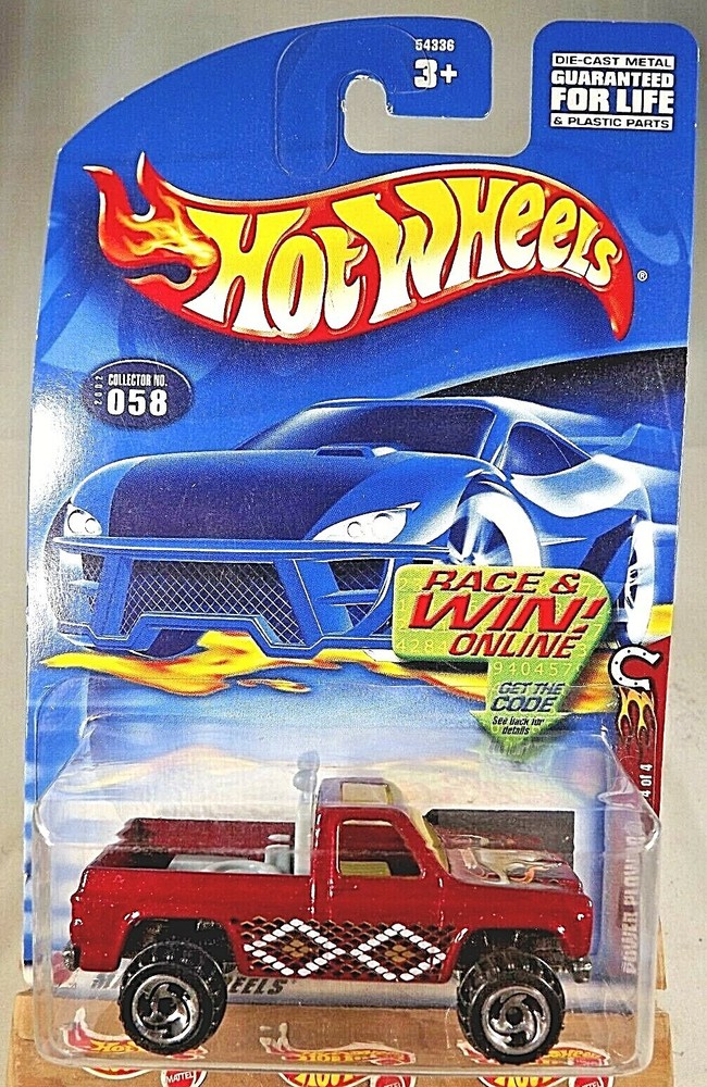 2002 Hot Wheels #58 Wild Frontier 4/4 POWER PLOWER Dark Red w/Chrome SB Sp Varia