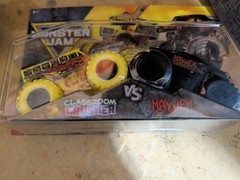 2026 Monster Jam Spin Master Double Pack Classroom Crusher vs. Mayhem 1:64 NIB