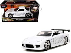 1993 MAZDA RX-7 “HKS” WHITE “FAST & FURIOUS 25 YEARS” 1/32 BY JADA 32588