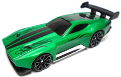 2021 HOT WHEELS COUNT MUSCULA GREEN 1:64 DIECAST 3″ CAR W/ BLACK STRIPES