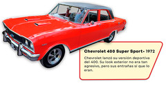 Chevrolet 400 Super Sport Diecast 1:43 Unforgettable Cars II Argentina Sealed