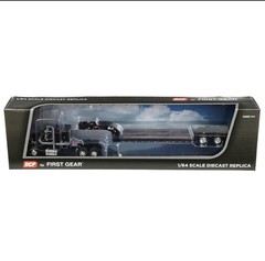 1/64 Black Ford LTL 9000 Fontaine Magnitude Tri-axle Lowboy Trailer DCP 60-2102