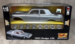 1/18 Maisto Assembly Line 1963 Dodge 330 Diecast Car Model Kit w/ Box