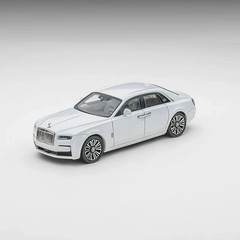 ROLLS ROYCE GHOST SECOND GEN SERIES II WHITE 1/64 DIECAST CAR BY KING MODEL KM