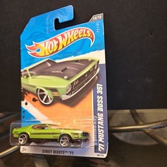 2011 Hot Wheels Street Beasts ’71 Mustang Boss 351 #96 Green